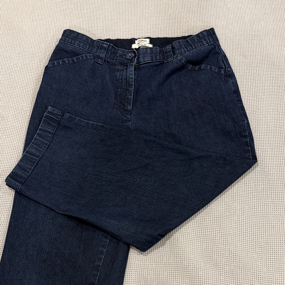 L.L. Bean Women's Deep Indigo Straight Leg Jeans